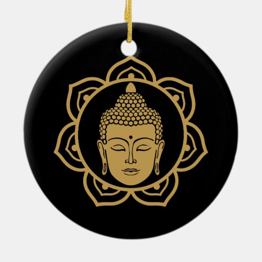 Buddhist Nirvana Day Keramik Ornament (Hinten)