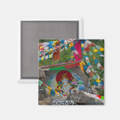 Buddhist Painting on Rocks Magnet (Vorderseite/Rückseite)
