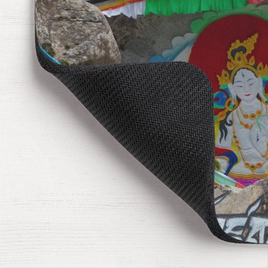 Buddhist Painting on Rocks Mousepad (Ecke)