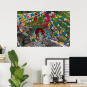 Buddhist Painting on Rocks Poster (Heimbüro)