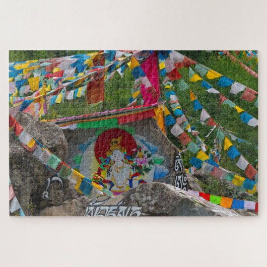 Buddhist Painting on Rocks Puzzle (Horizontal)