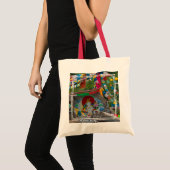 Buddhist Painting on Rocks Tragetasche (Vorderseite (Produkt))