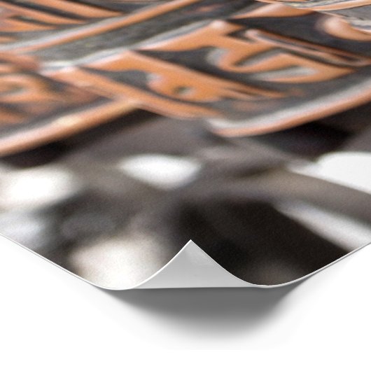 Buddhist prayer wheels poster (Ecke)