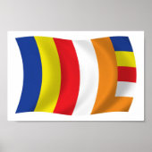 Buddhist Religion Flag Poster Print (Vorne)