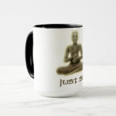 Buddhist sitzen gerade Tasse (Vorderseite Links)
