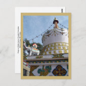 Buddhist Stupa Dalai Lama Temple Dharamsala Indien Postkarte (Vorne/Hinten)