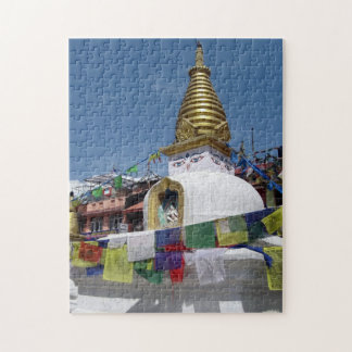 Buddhist Stupa Kathmandu Nepal Spirituelle Travel Puzzle