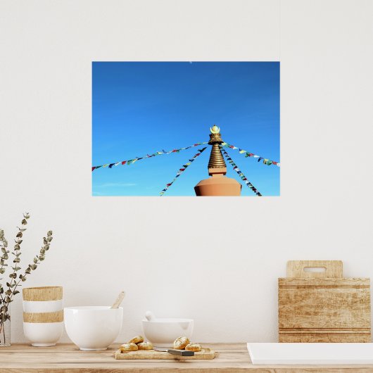 Buddhist Stupa Poster (Küche)