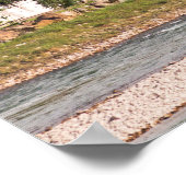 Buddhist Temple By River Poster (Ecke)