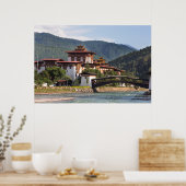 Buddhist Temple By River Poster (Küche)