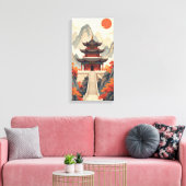 Buddhist Temple Canvas Print Leinwanddruck (Insitu (Wohnzimmer))