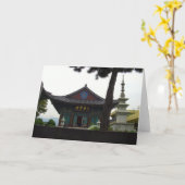 Buddhist Temple Daegu, South Korea Karte (Gelbe Blume)