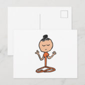 Buddhist vermitteln postkarte (Vorne/Hinten)