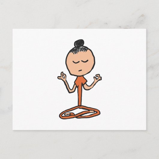 Buddhist vermitteln postkarte (Vorderseite)
