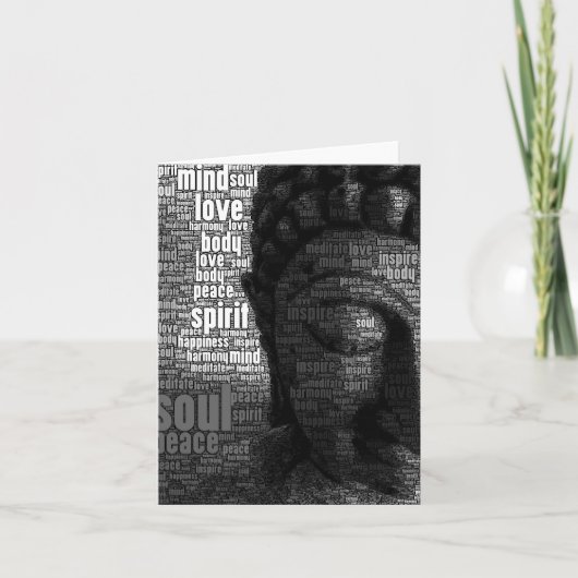 Buddhist Words of Wisdom Karte (Vorderseite)