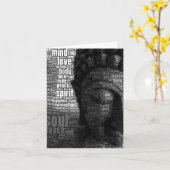 Buddhist Words of Wisdom Karte (Gelbe Blume)