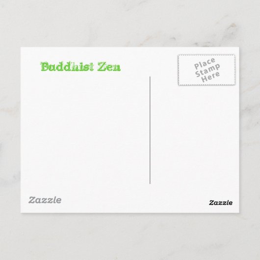 Buddhist Zen Postkarte (Rückseite)
