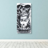 buddhistisch leinwanddruck (Insitu (Holzboden))