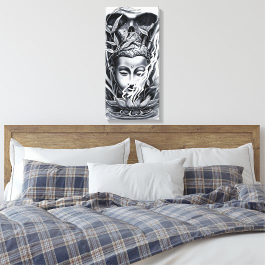 buddhistisch leinwanddruck (Insitu (Schlafzimmer))
