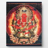 Buddhistische Aizen Myoo Malerei aus dem 14. Jahrh Fotoplatte (Vorderseite)