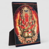 Buddhistische Aizen Myoo Malerei aus dem 14. Jahrh Fotoplatte (Seite)