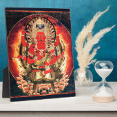 Buddhistische Aizen Myoo Malerei aus dem 14. Jahrh Fotoplatte (Seite)