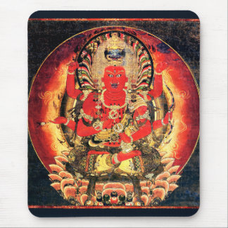 Buddhistische Aizen Myoo Malerei des 14. Mousepad