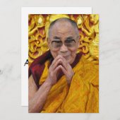 Buddhistische Buddhismus-Meditation Dalai Lamas Einladung (Vorne/Hinten)