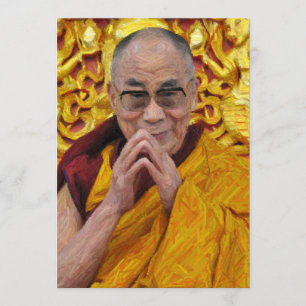 Buddhistische Buddhismus-Meditation Dalai Lamas Einladung