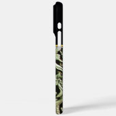 Buddhistische Carving: Blätter & Orbs AI Case-Mate iPhone Hülle (Rückseite / Links)