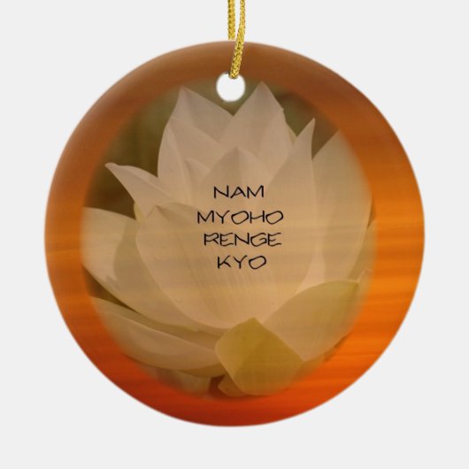 Buddhistische Dekoration SGI: Lotus Nam Myoho (Vorne)