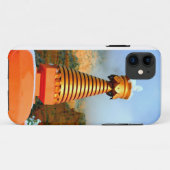 buddhistische Duma mit Schneefall Case-Mate iPhone Hülle (Rückseite (Horizontal))