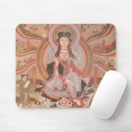 Buddhistische Fahne Mousepad (Mit Mouse)