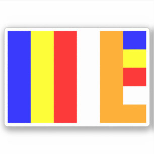 Buddhistische Flagge Aufkleber