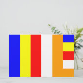 Buddhistische Flagge Briefpapier (Stehend Vorderseite)