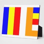 Buddhistische Flagge Fotoplatte (Seite)