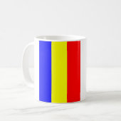 Buddhistische Flagge Kaffeetasse (Vorderseite Links)