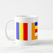 Buddhistische Flagge Kaffeetasse (Links)