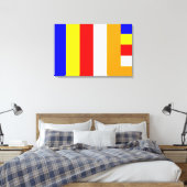 Buddhistische Flagge Leinwanddruck (Insitu (Schlafzimmer))