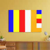 Buddhistische Flagge Leinwanddruck (Insitu (Wohnzimmer))