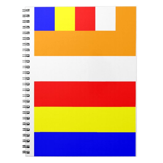 Buddhistische Flagge Notizblock (Vorderseite)
