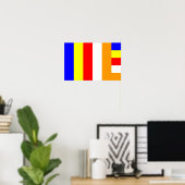 Buddhistische Flagge Poster (Heimbüro)