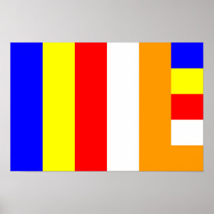Buddhistische Flagge Poster