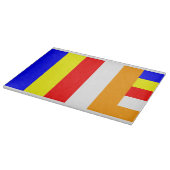 Buddhistische Flagge Schneidebrett (Ecke)