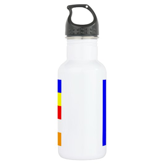 Buddhistische Flagge Trinkflasche (Rückseite)