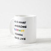 buddhistische Frau, großartig Kaffeetasse (Vorderseite Links)