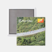 Buddhistische Gebetsfahnen - Bhutan Magnet (Vorderseite/Rückseite)