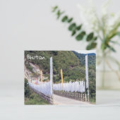 Buddhistische Gebetsfahnen - Bhutan Postkarte (Stehend Vorderseite)