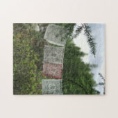Buddhistische Gebetsfahnen im Tuva-Puzzle Puzzle (Horizontal)