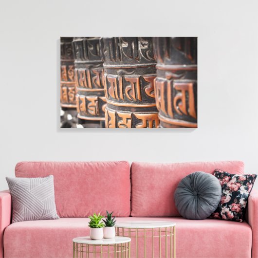 Buddhistische Gebetsräder Leinwand (Insitu (Wohnzimmer))